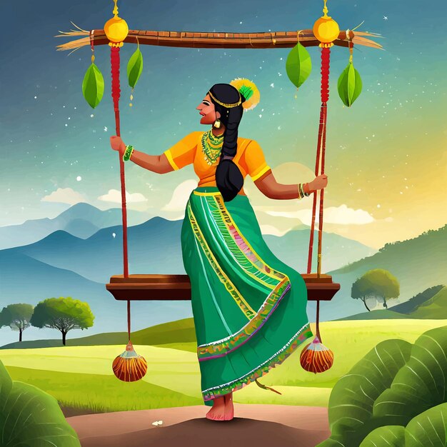 সজীবতা আর ভালোবাসার উৎসব: হরিয়ালি তीज ২০২৫ 🌿